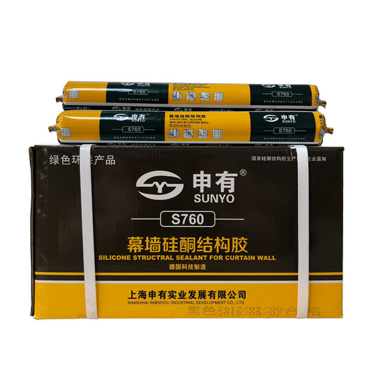 Fast Drying Silicone Adhesive Weatherproofing For Glass / Stone / Aluminum Curtain Wall